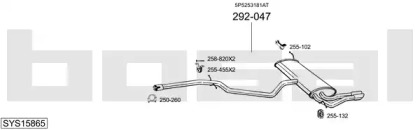 Система выпуска ОГ BOSAL SYS15865