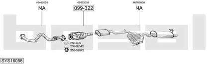 Система выпуска ОГ BOSAL SYS16056