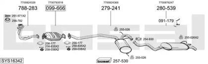 Система выпуска ОГ BOSAL SYS16342