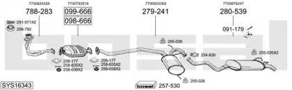 Система выпуска ОГ BOSAL SYS16343