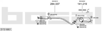 Система выпуска ОГ BOSAL SYS16801