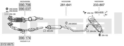 Система выпуска ОГ BOSAL SYS16975