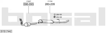 Система выпуска ОГ BOSAL SYS17442