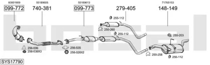 Система выпуска ОГ BOSAL SYS17790