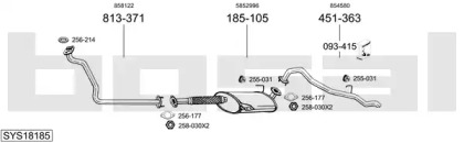 Система выпуска ОГ BOSAL SYS18185