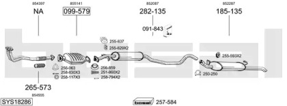 Система выпуска ОГ BOSAL SYS18286