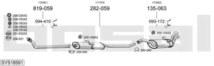 Система выпуска ОГ BOSAL SYS18591