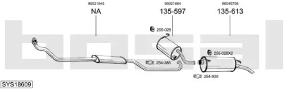 Система выпуска ОГ BOSAL SYS18609