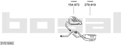 Система выпуска ОГ BOSAL SYS19393