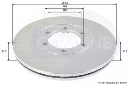 Тормозной диск COMLINE ADC1069V