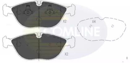 Комплект тормозных колодок COMLINE CBP01003