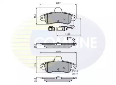 Комплект тормозных колодок COMLINE CBP2470