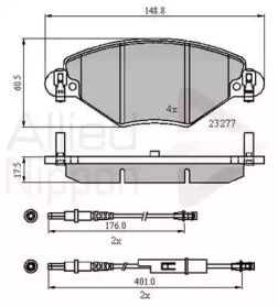 Комплект тормозных колодок COMLINE ADB21120