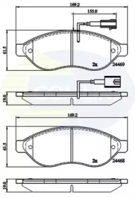 Комплект тормозных колодок COMLINE CBP12227