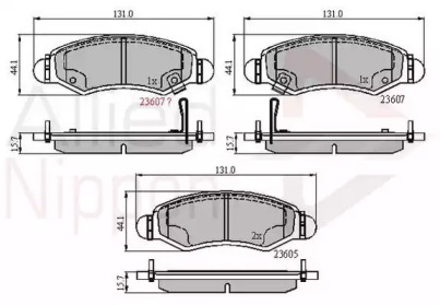 Комплект тормозных колодок COMLINE ADB31297