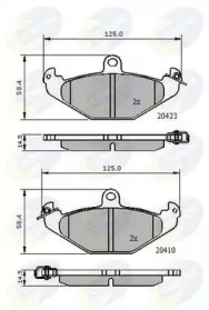 Комплект тормозных колодок COMLINE CBP01081