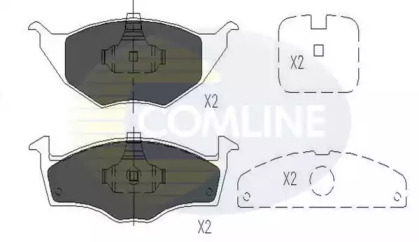 Комплект тормозных колодок COMLINE CBP01144