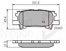 Комплект тормозных колодок COMLINE ADB01279