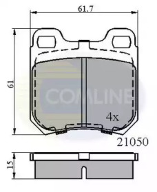 Комплект тормозных колодок COMLINE CBP0741