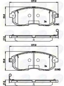 Комплект тормозных колодок COMLINE CBP32202