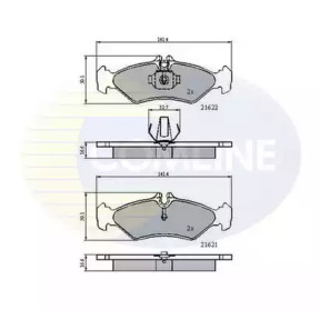 Комплект тормозных колодок COMLINE CBP0453