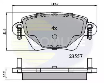 Комплект тормозных колодок COMLINE CBP01114