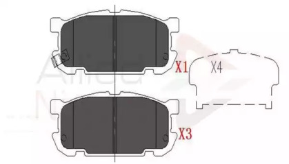 Комплект тормозных колодок COMLINE ADB31207