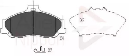 Комплект тормозных колодок COMLINE ADB31245