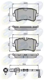 Комплект тормозных колодок COMLINE CBP22121