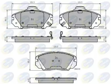 Комплект тормозных колодок COMLINE CBP31788