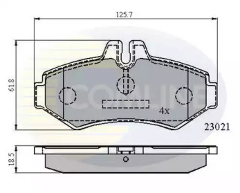 Комплект тормозных колодок COMLINE CBP0914