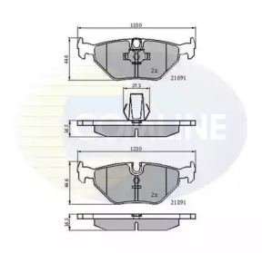 Комплект тормозных колодок COMLINE CBP01011