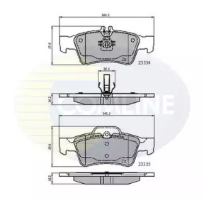 Комплект тормозных колодок COMLINE CBP01118