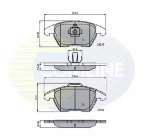 Комплект тормозных колодок COMLINE CBP01308