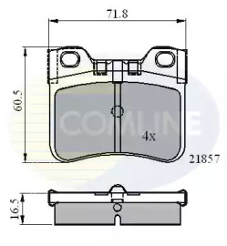 Комплект тормозных колодок COMLINE CBP0771