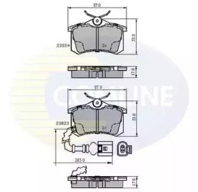 Комплект тормозных колодок COMLINE CBP2797