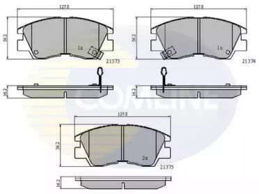 Комплект тормозных колодок COMLINE CBP3295