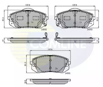 Комплект тормозных колодок COMLINE CBP31768