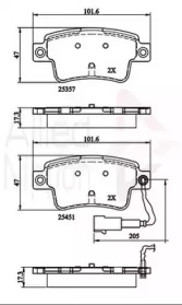 Комплект тормозных колодок COMLINE ADB21528