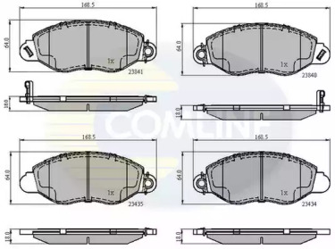 Комплект тормозных колодок COMLINE CBP31107