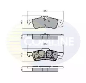 Комплект тормозных колодок COMLINE CBP01550