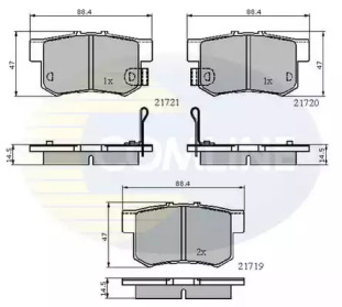 Комплект тормозных колодок COMLINE CBP3471