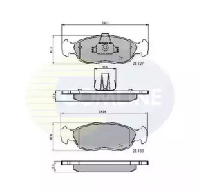 Комплект тормозных колодок COMLINE CBP0570