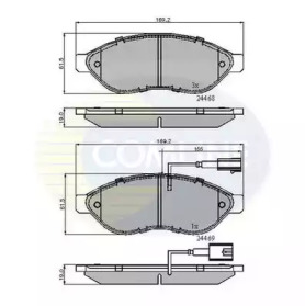 Комплект тормозных колодок COMLINE CBP11589