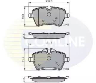 Комплект тормозных колодок COMLINE CBP01673