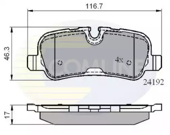 Комплект тормозных колодок COMLINE CBP02021