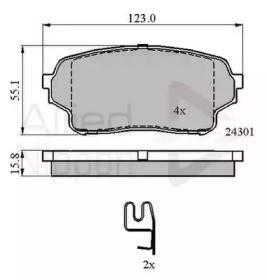 Комплект тормозных колодок COMLINE ADB31523