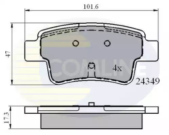 Комплект тормозных колодок COMLINE CBP01528