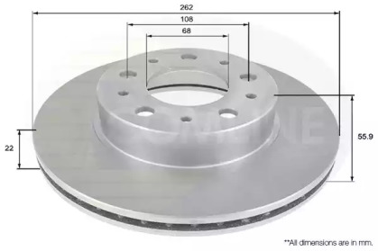 Тормозной диск COMLINE ADC1906V