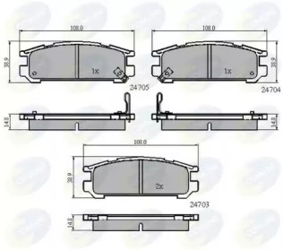 Комплект тормозных колодок COMLINE CBP3218